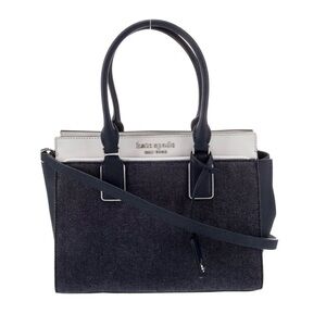 Kate Spade Cameron Denim Colorblock Medium Satchel Bag